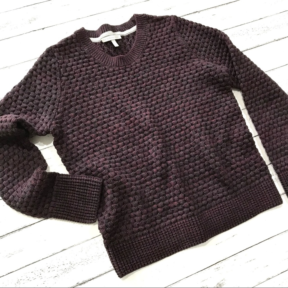 NWOT Victoria’s Secret Slim Fit Chunky Knit Marled Crewneck Sweater - Picture 11 of 16